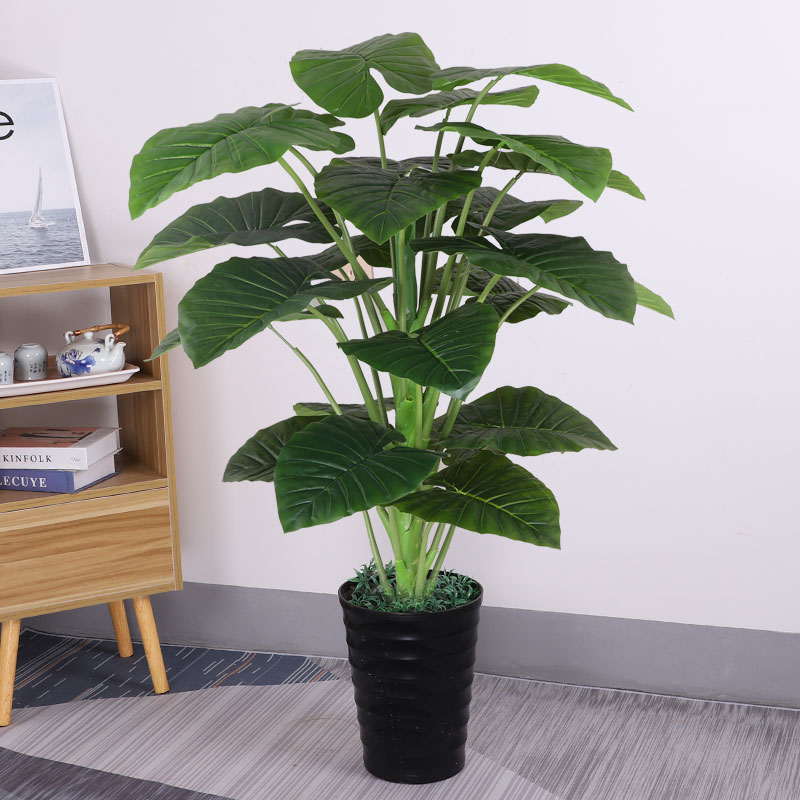 滴水观音仿真植物假树室内客厅落地装饰盆景摆件塑料假花仿真绿植