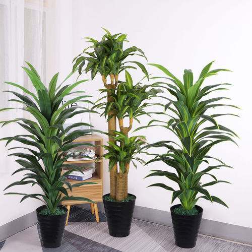 巴西木落地绿铁塑料仿真花假树