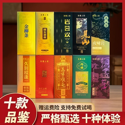 醉若尘武夷岩茶水仙肉桂大红袍名丛品种茶品鉴独立小包装醇香回甘