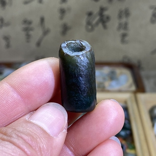 和田玉碧玉籽料黄皮随型勒子配饰老光工艺古风藏式手编绳项链配珠