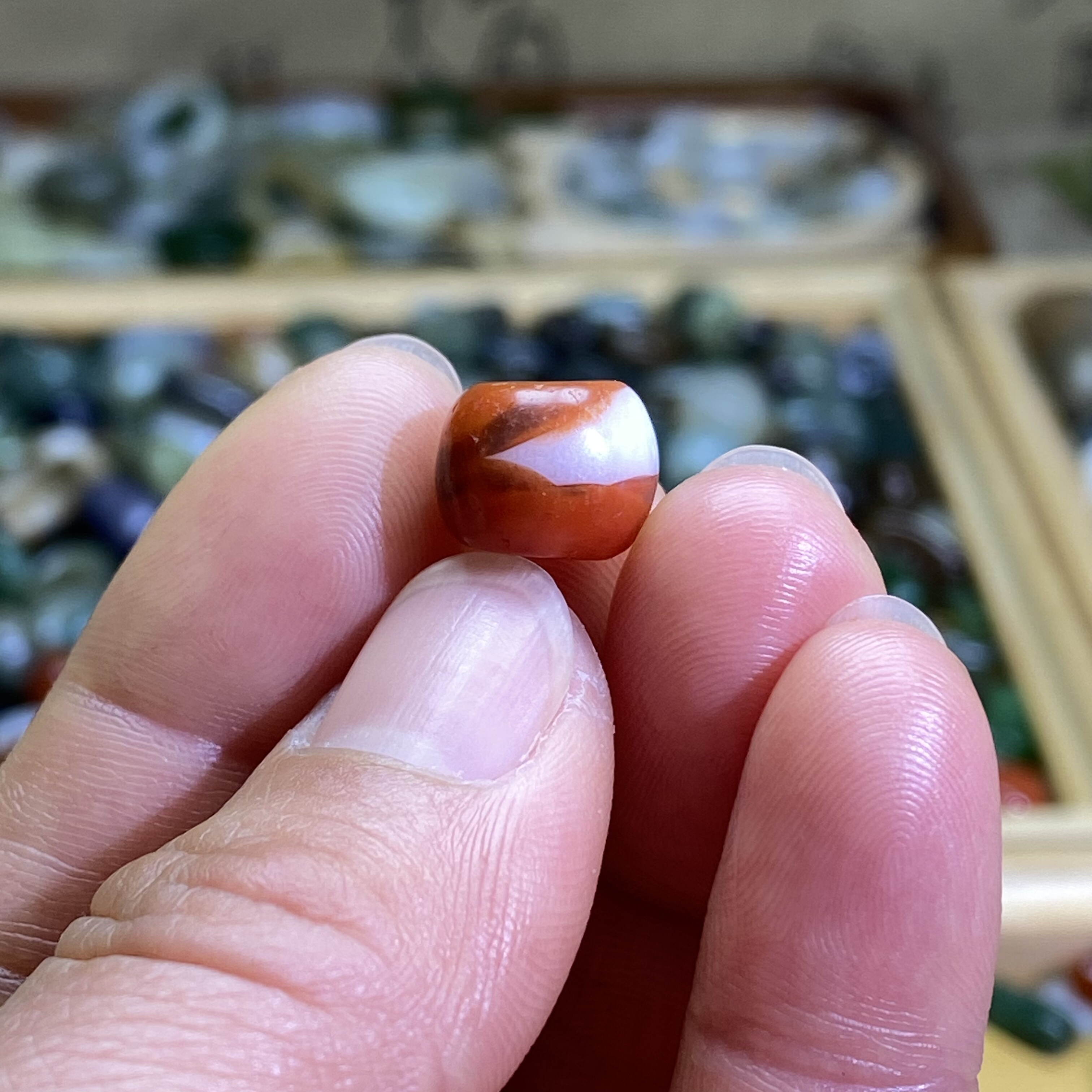 南红玛瑙柿子红随型圆珠子配饰复古风老光工艺手编绳手链手串配珠,珠宝/钻石/翡翠,DIY配件,淘宝优惠券,粉丝福利购,淘宝优惠卷