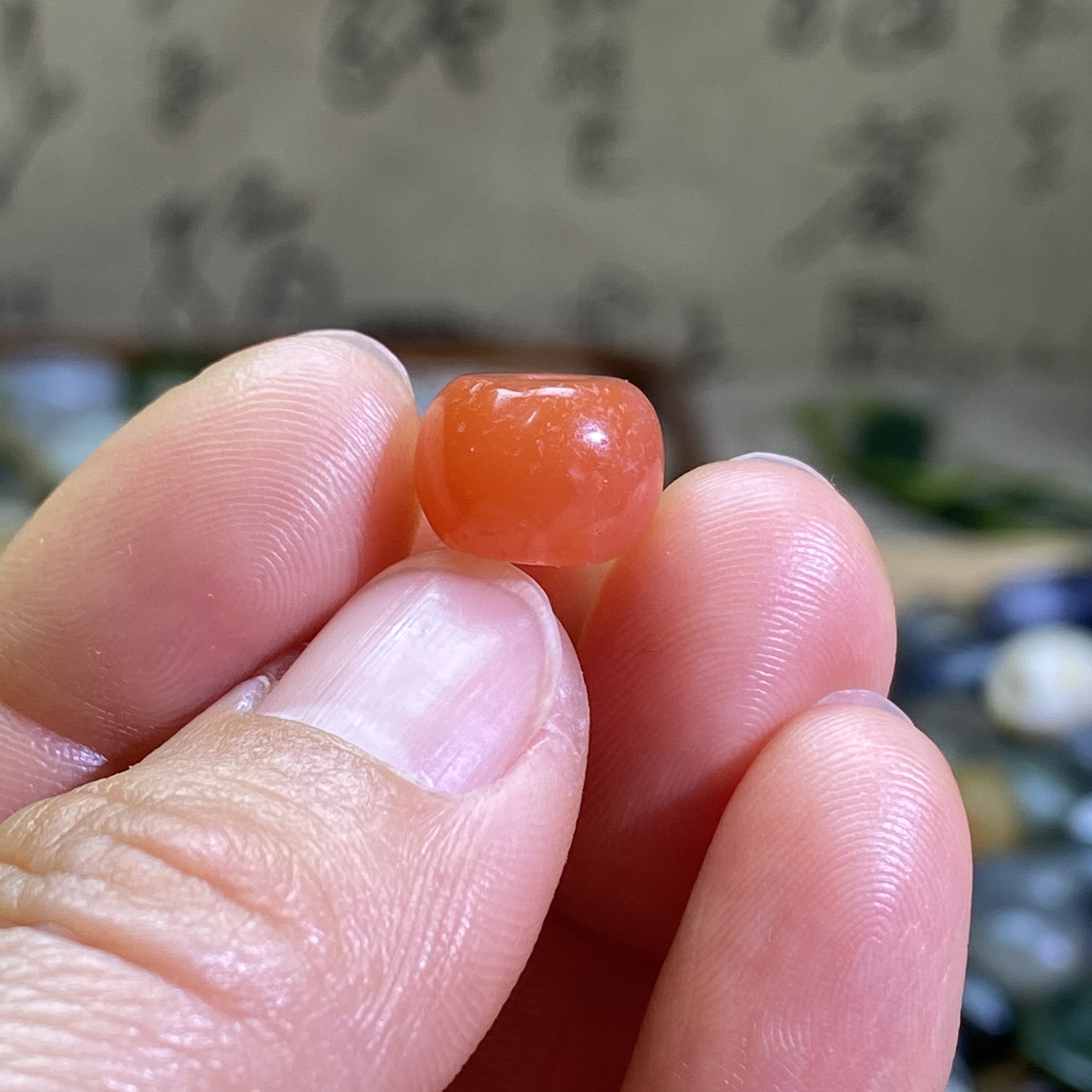 南红玛瑙柿子红随型小圆珠子配饰复古风老光工艺手编绳手链配珠,珠宝/钻石/翡翠,DIY配件,淘宝优惠券,粉丝福利购,淘宝优惠卷