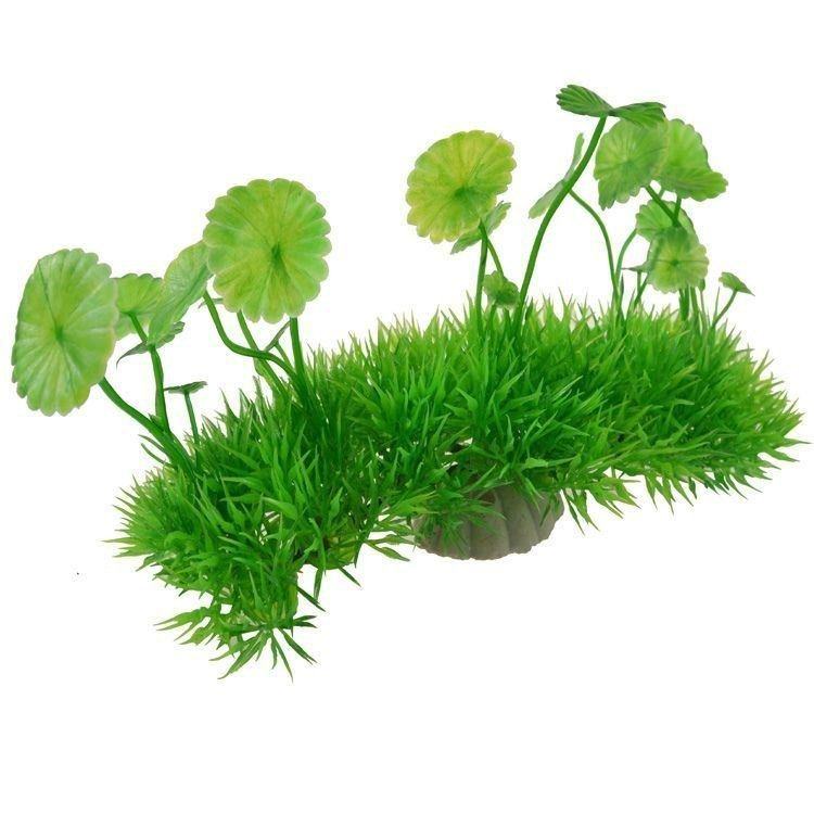 海草鱼缸小缸水草缸假山石懒人假花造景乌龟缸桌面假植物摆设石头