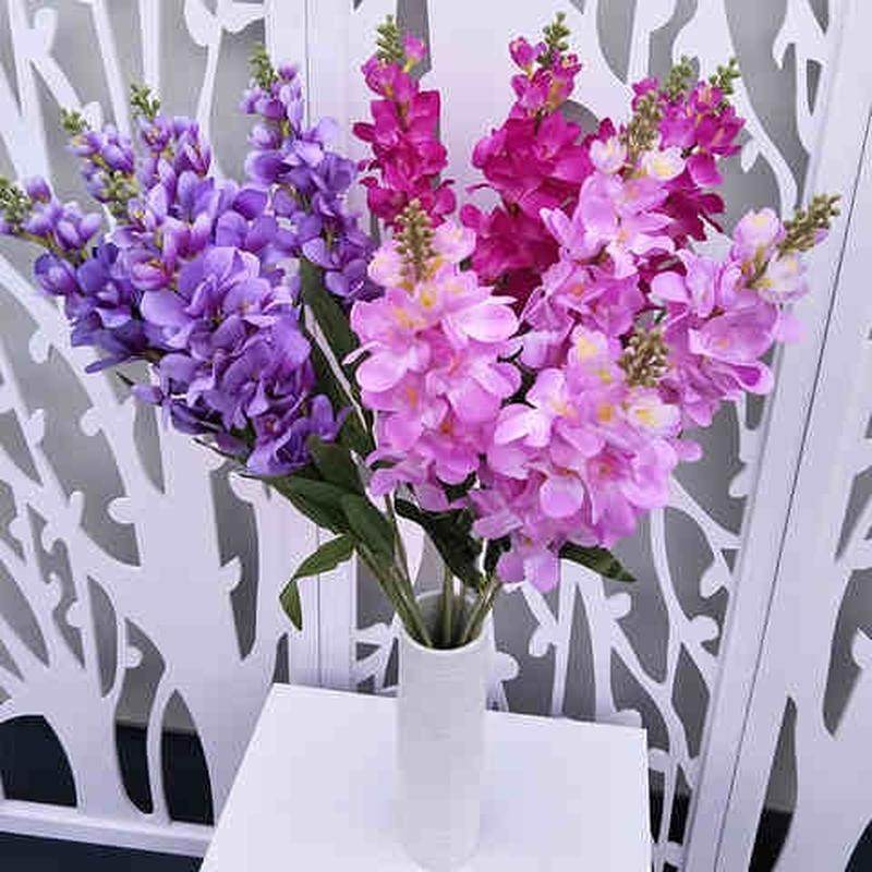 仿真风信子飞燕草3号客厅摆设婚期装饰假花仿真植物插花飞燕草
