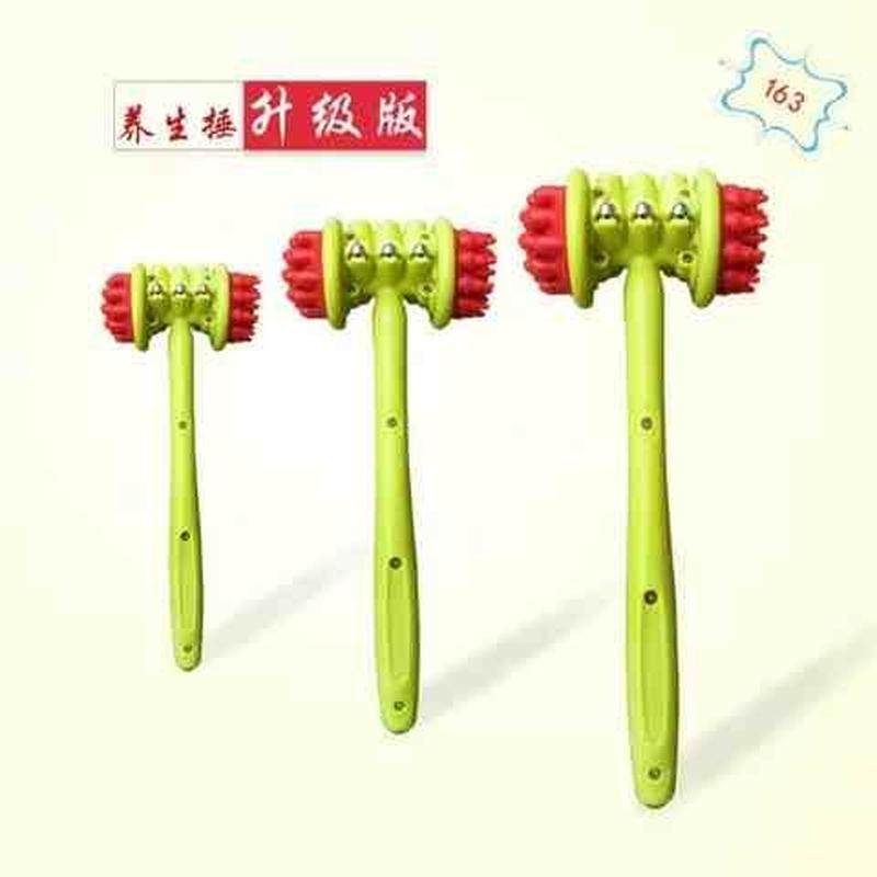 包邮敲打现货新款锤按摩棒敲背腿脚部力度大滚珠经络穴位健身棒