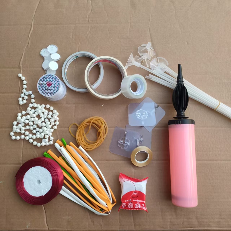 粘胶挂钩塑料气球链橡皮筋胶带