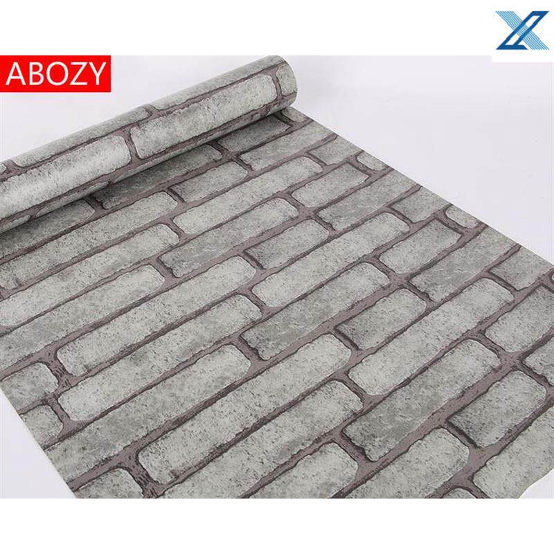 室外壁纸外墙防水户外庭院墙砖户外外墙60cm宽仿砖纹砖块墙纸自粘