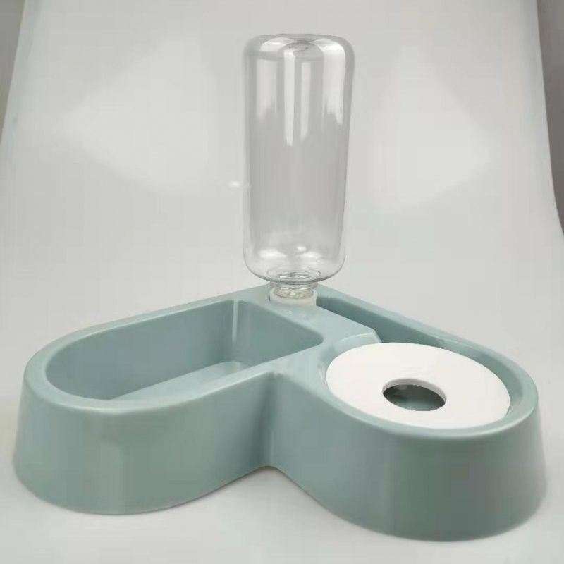 猫碗不锈钢狗碗双碗不湿嘴自动饮水器两用猫宠物粮狗食盆猫咪用i.