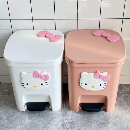 2025新款卫生间kt猫垃圾桶家用