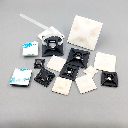 3m粘接线架28*28粘接吸盘尼龙架Hs-102线扣定位件Hc101