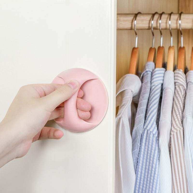 自粘手拉玻璃门窗橱柜门板粘贴把手门把柜子抽屉厨房柜门拉手简约