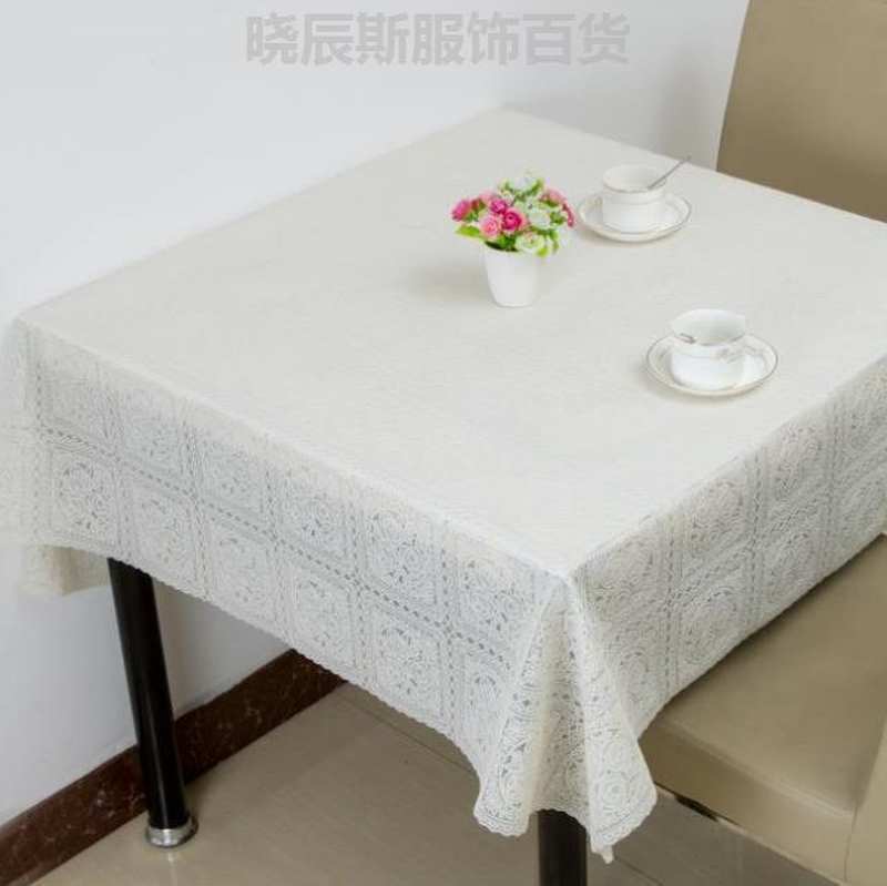 客厅提花桌垫吃饭方桌布正方形家用桌面折叠防滑盖布小学生四方正