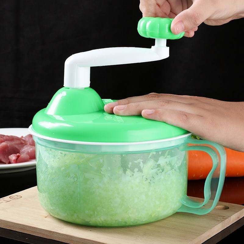 大蒜粉碎机搅拌葱神器打花生碎家用手动辣椒机器蒜泥器 手摇