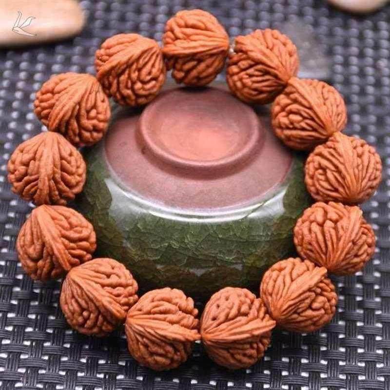 刺龙纹桃核手串手串手持佛念桃胡手串男女款