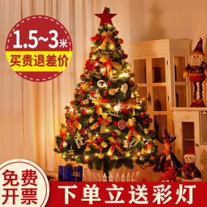 圣诞树客厅2024家用套餐加密diy发光大型摆件高级感ins圣诞节装饰