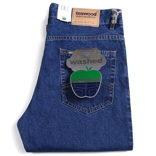 美国苹果牛仔裤男款正品宽松直筒经中高腰薄厚典款中老年男休闲裤