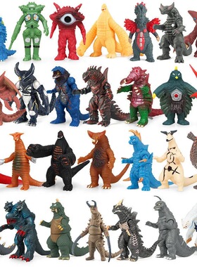 加恩哥尔赞泰兰特小号怪兽软胶儿童玩具双头鸟雷德芝庞顿蛋糕模型