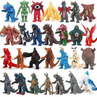 加恩哥尔赞泰兰特小号怪兽软胶儿童玩具双头鸟雷德芝庞顿蛋糕模型