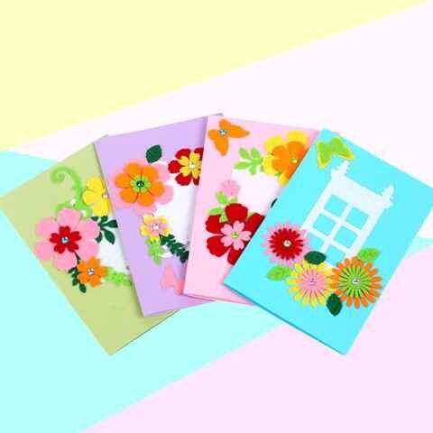 母亲节贺卡diy幼儿园手工贺卡材料包儿童手工卡片立体祝福卡创意