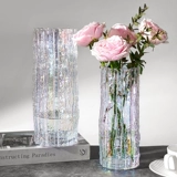 Ins ind wind nordic simple net red glass flower bottle phantom hydroponic plant Flower Room