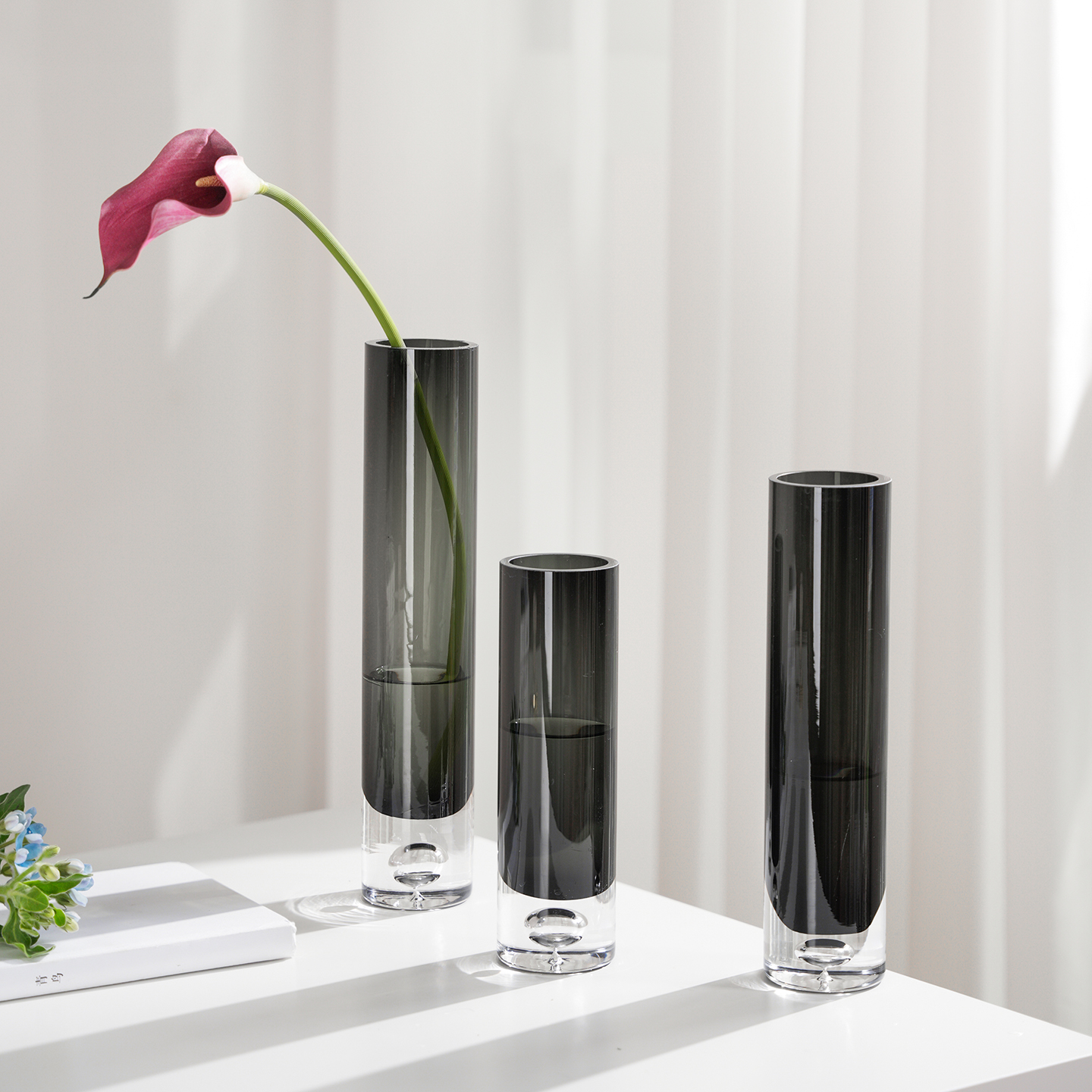 玻璃花瓶轻奢高级感水养鲜花插花