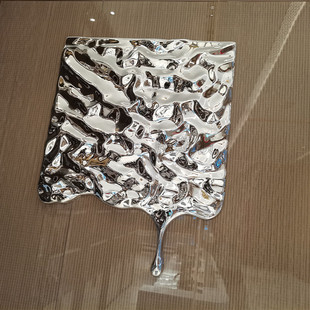 不锈钢创意水滴壁饰室内商场酒店餐厅客厅壁挂墙面装饰工艺品挂件