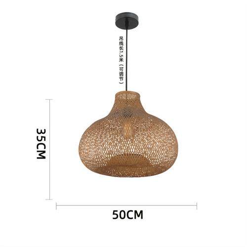竹编灯日式客厅餐厅卧室灯笼民宿客房火锅店茶室中式禅意竹编吊灯