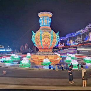 大型传统展览花灯春节元宵中秋灯组制作室外公园自贡灯会彩灯工厂