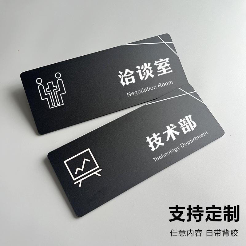 洽谈室技术部亚克力标示牌