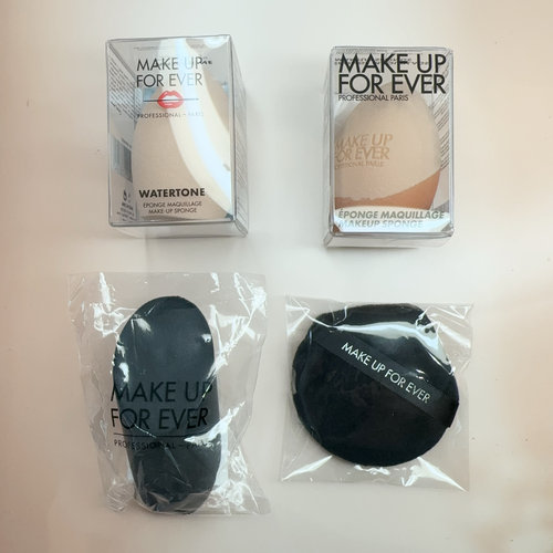 国柜玫珂菲MAKE UP FOR EVER蜜粉扑双面粉饼粉扑 粉底美妆蛋斜棉