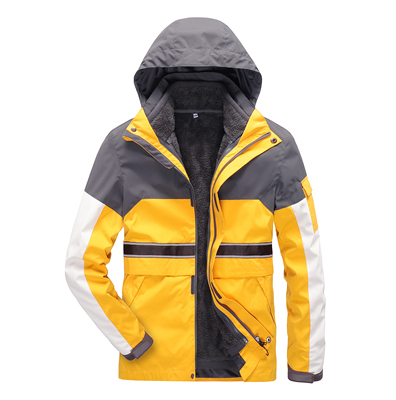 际华2025新款夹克男女同款可拆卸内胆户外徒步登山防风防水外套冬