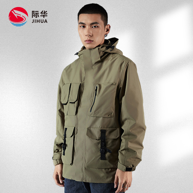 际华山系三合一冲锋衣工装上衣男