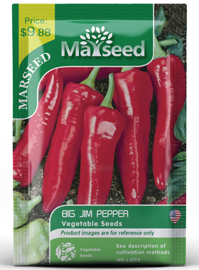 【MARSEED火星家】BIG JIM巨形大吉姆红大肉辣椒种子籽孑秧苗