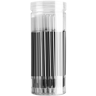 st按动笔芯按动笔0.5中性笔芯黑笔黑色水笔芯签字速干型葫芦头刷题笔芯可换替芯学生考试专用蓝色红色针管头