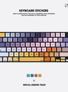 IDECAL笔记本贴纸适用于苹果22款MacBookpro13键盘贴创意Pro14Air13键盘贴苹果电脑16寸15寸键盘贴膜保护