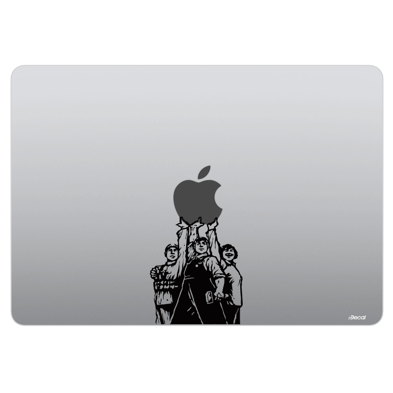 IDECAL原色工场MacBook笔记本局部创意贴膜适用于Air13/15Pro14/16M3M4M5电脑A面个性图案装饰贴纸防刮无残胶
