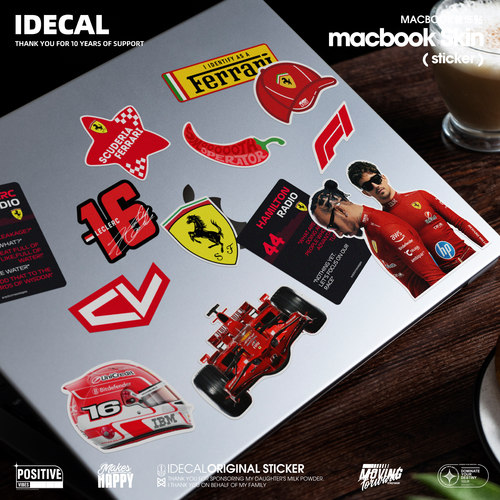 IDECAL法拉利F1车手周边防水贴纸