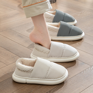 女款 棉拖鞋 居家室内厚底保暖外穿防水防滑棉鞋 2025新款 女士秋冬季