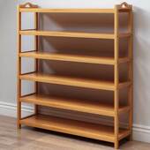 简易鞋 柜收纳楠竹置物宿舍 架子多层家用门口省空间防尘内网红鞋