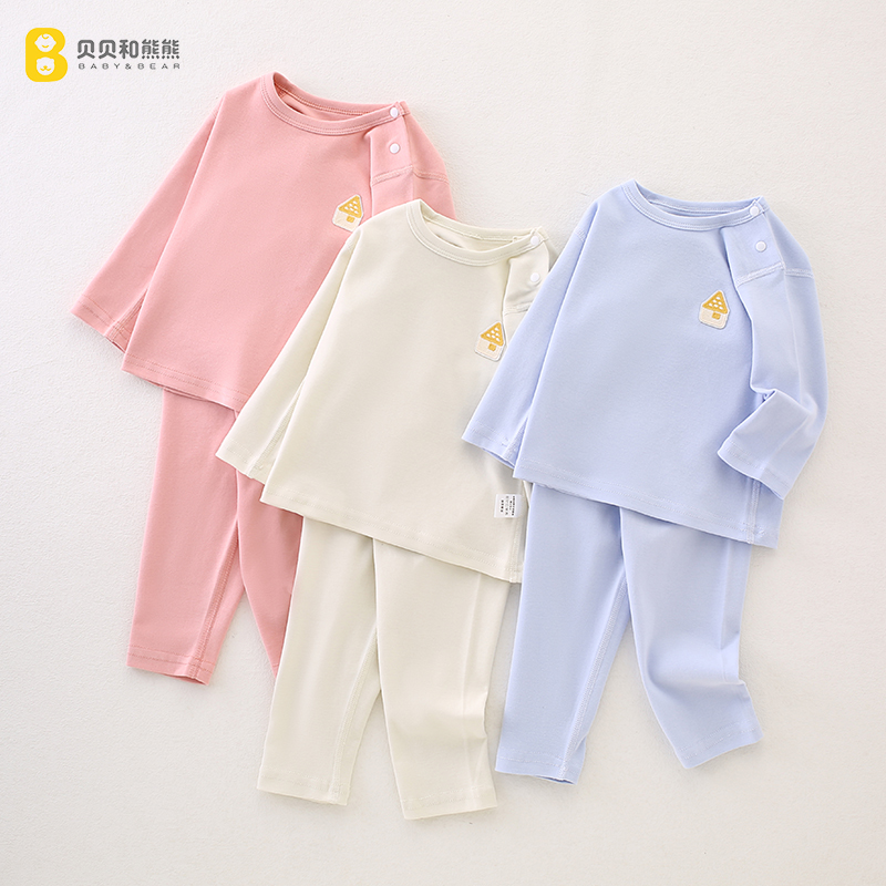 儿童睡衣家居服男女童内衣打底秋