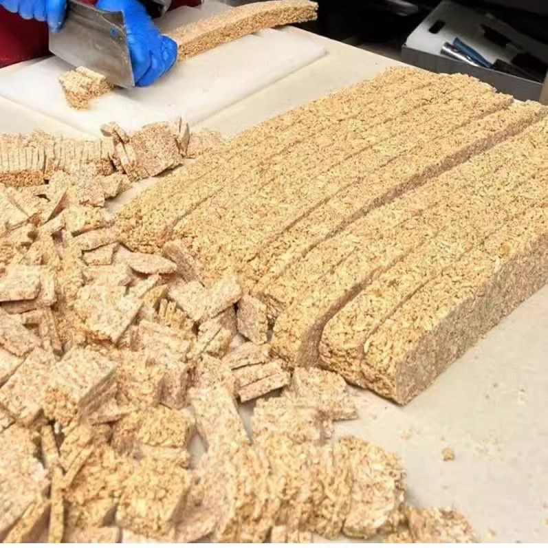 湖北洪湖谷炒米糖土特产麻叶子麦芽糖炒米糖特色小吃麻糖年货