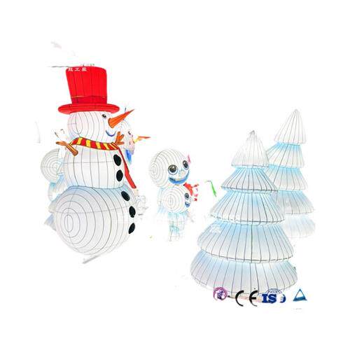 创意彩灯工艺品圣诞节春节彩灯雪人冰雪世界自贡灯会厂家制作