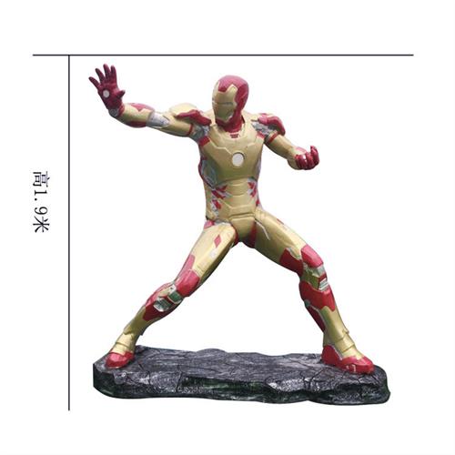 复仇者联盟玻璃钢卡通人物雕塑蜘蛛侠绿巨人户外景观商场装饰摆件