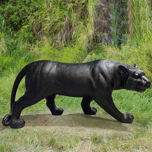 户外仿真大型雪豹子雕塑景区公园林玻璃钢景观动物模型装饰摆件