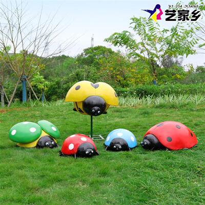 七星瓢虫雕塑户外园林景观农场景区公园仿真昆虫甲虫装饰大型摆件