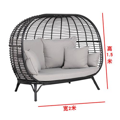 户外鸟笼沙发花园庭院网红打卡鸟巢露天露台阳台拍照落地躺椅沙发
