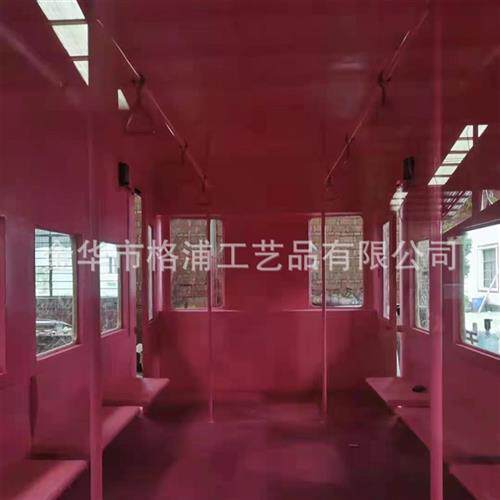 比网红打卡景观电车叮叮车售卖车餐车景观小品定制复古轨道电车