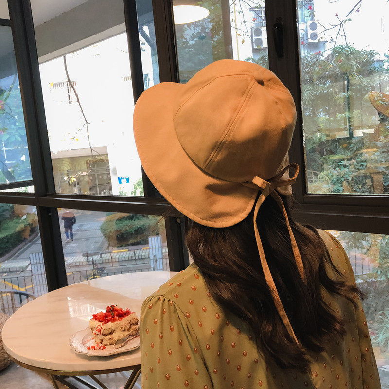 渔夫帽女韩版甜美软妹网红同款盆帽夏天棉麻蝴蝶结遮阳帽百搭帽子在类目 服饰配件/皮带/帽子/围巾, 帽子中 - 来自Buy2taobao.com提供专业的淘宝代购服务
