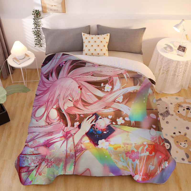 新品来图定做冬季保暖被芯二次元国家队02动漫春秋被子宿舍宅男棉