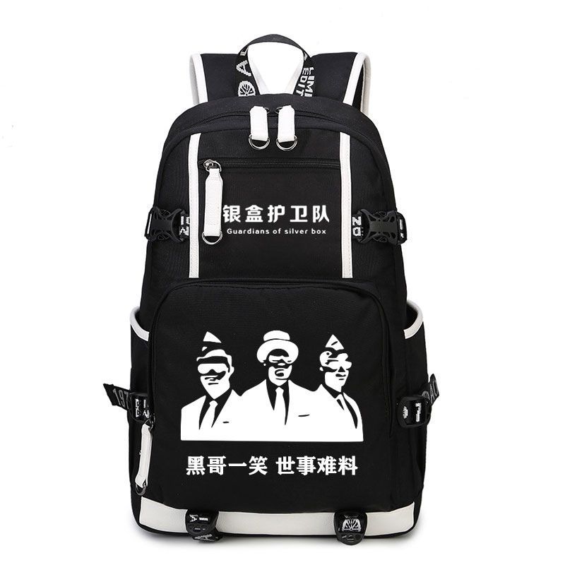 黑人抬棺书包双肩包创意